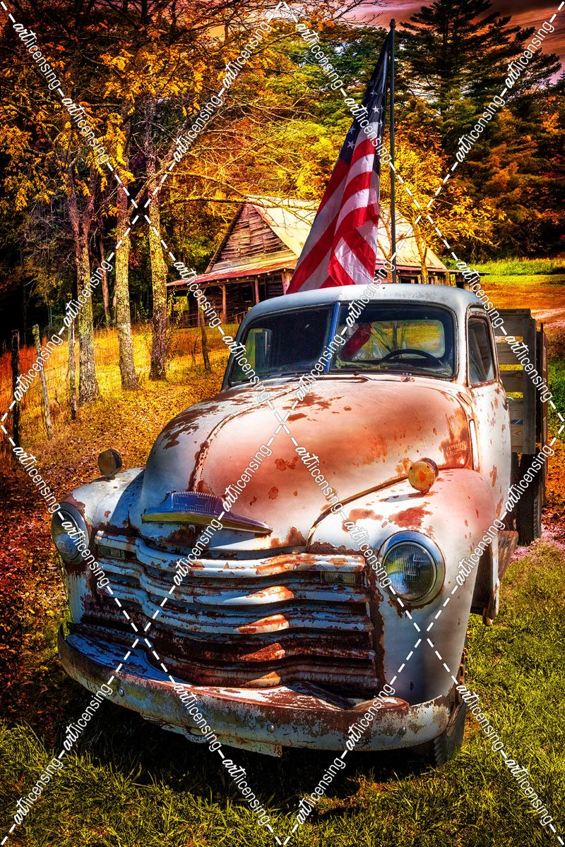 Patriotic Chevy Truck