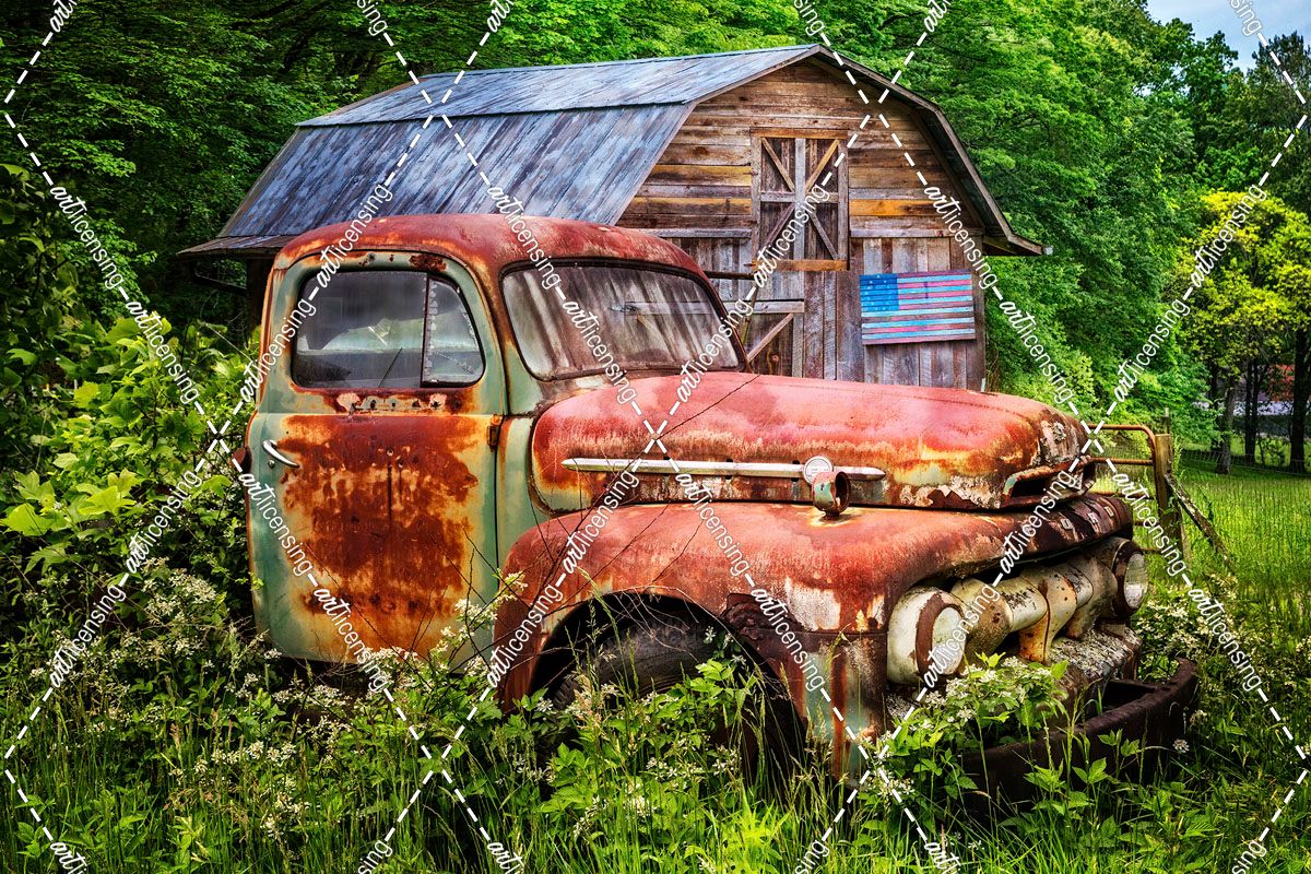 Rusty American Ford