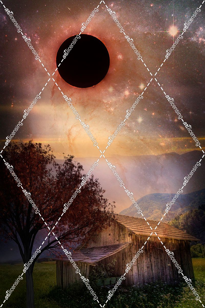 Total Eclipse of the Sun Barn Art