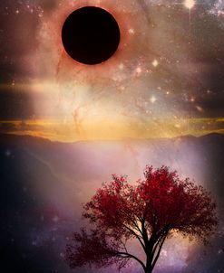 Total Eclipse of the Sun Tree Art