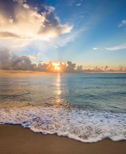 Lace Edged Turquoise Sea