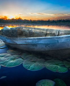 Rowboat At Sunset