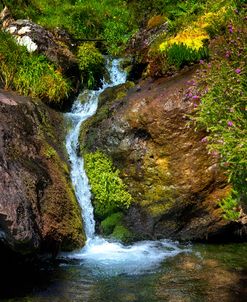 Waterfall In The Mountains Of Ireland