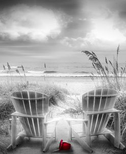 Radiant Black And White Chairs With A Touch Of Red