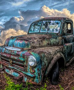 Old Vintage Dodge Truck In Hdr Detail