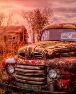 Old Ford Pickup Truck at Evening