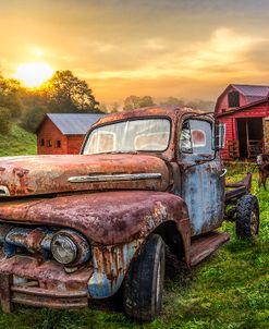 Ford in the Farm Pastures in HDR Detail