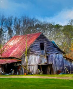 Along the Country Backroads Painting