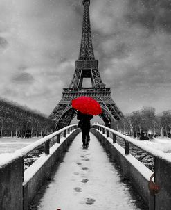The Red Umbrella at the Tour Eiffel