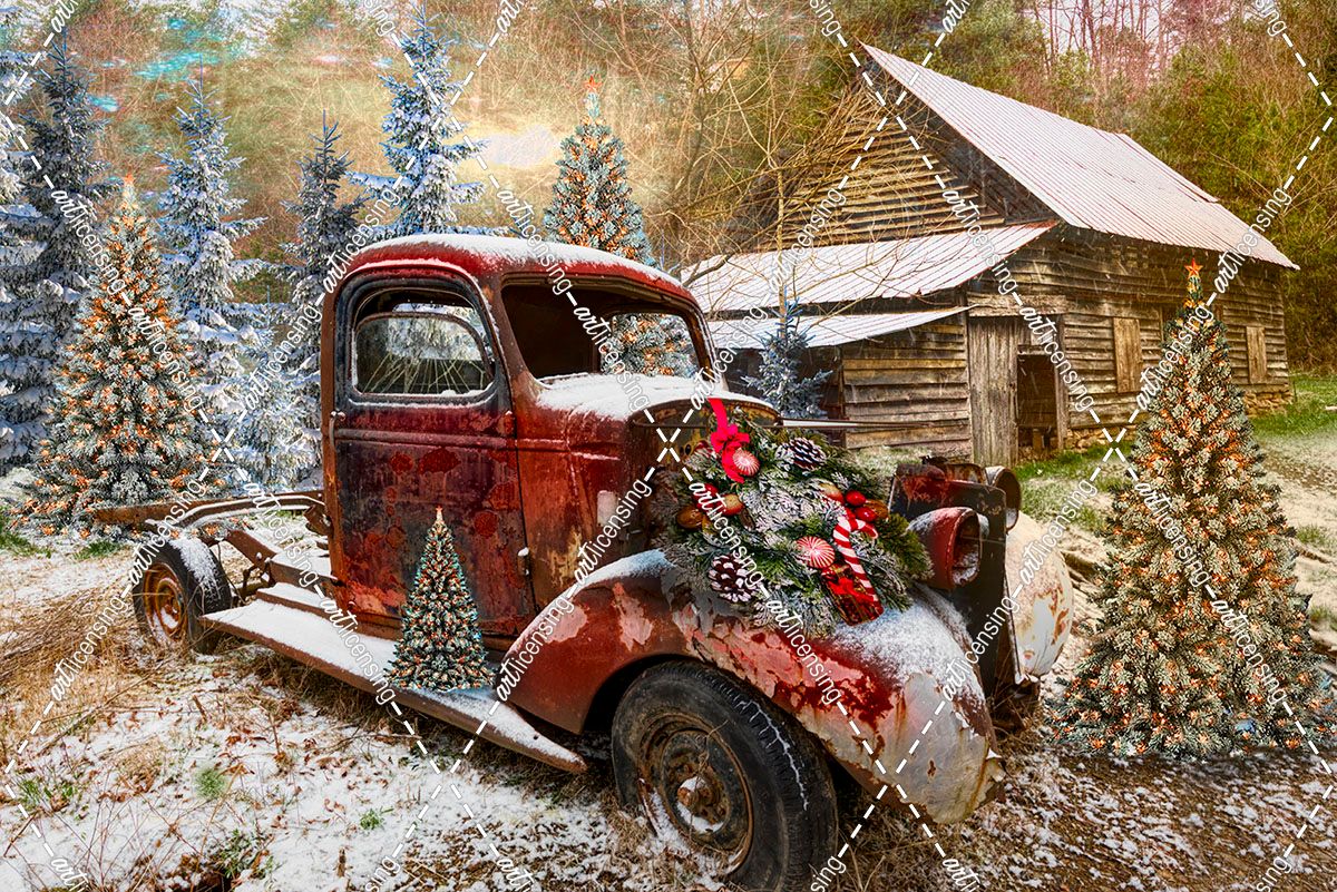 Christmastime at a Country Farm in HDR Detail