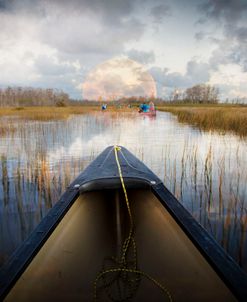 Canoeing Into Moonlight