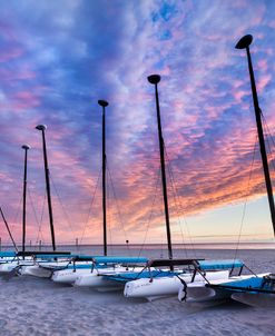 Dawn’s Fire over the Catamarans