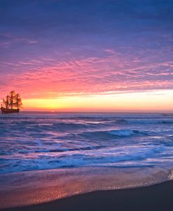 Tall Ship at Dawn