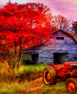 Farm Barn in Late Autumn HDR Detail