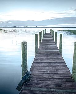 Dock at Sunset Morning Softness