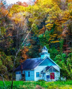 Little White Church in the Smoky Mountains