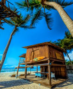 Surf Shack on the Beach in HDR Detail