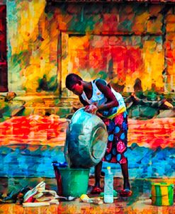 Wash Day African Art