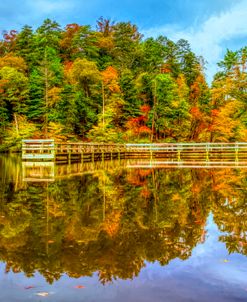 Dock Reflections Painting