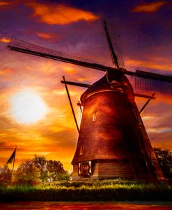 Sundown over Holland Painting