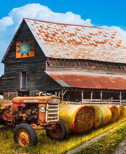 The Old Tractor at the Quilt Barn