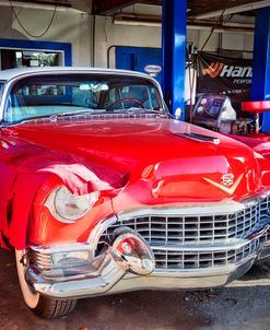 1955 Shiny Red Cadillac