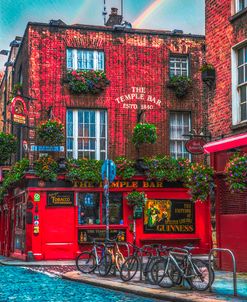 The Temple Bar in Ireland Early Evening