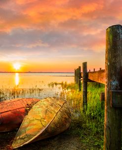 Morning Color on the Canoes