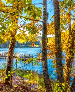 Blue Lake in Autumn