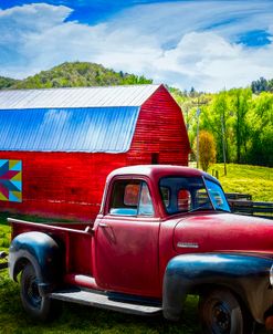 Red Truck at the Red Barn