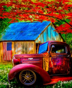 Rusty Old Truck on the Farm