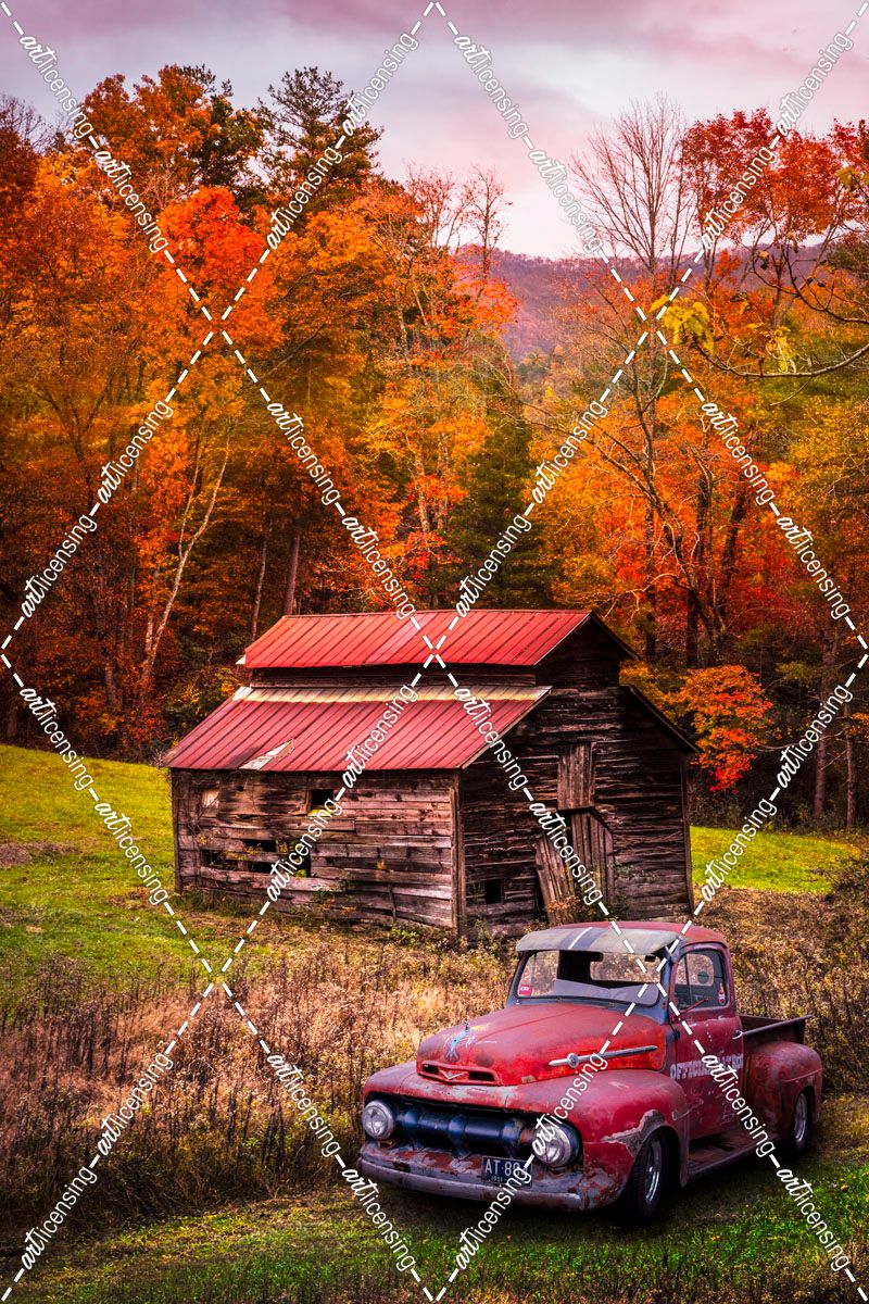 Vintage Red Ford