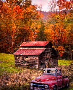 Vintage Red Ford