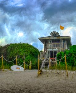 Lifeguard Stand at the Beach