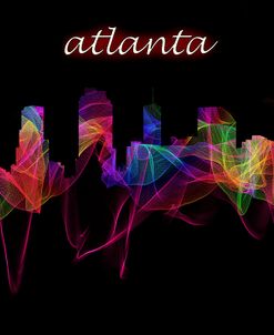 Atlanta Skyline Art with Script