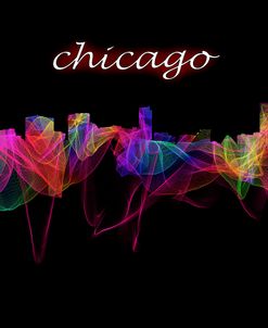 The Chicago Skyline with Script