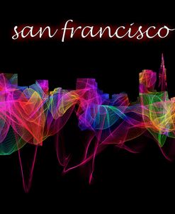 San Francisco Skyline Art with Script
