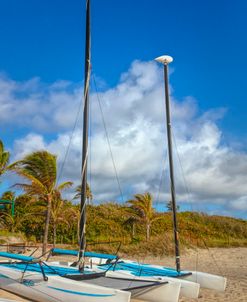 Catamarans on a Sunny Beach