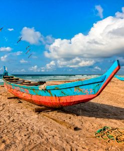 Wooden Boats at the Seashore