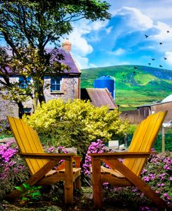 Two Chairs in an Irish Garden