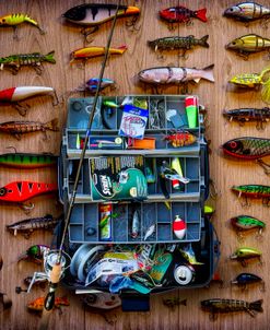 Fishing Lures and Tackle Box