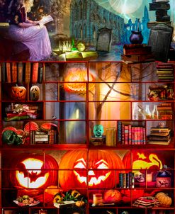 Haunted Halloween Library