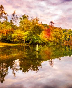 Beautiful Autumn Reflections at the Lake