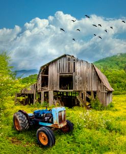 Rusty Tractor at the Old Barn