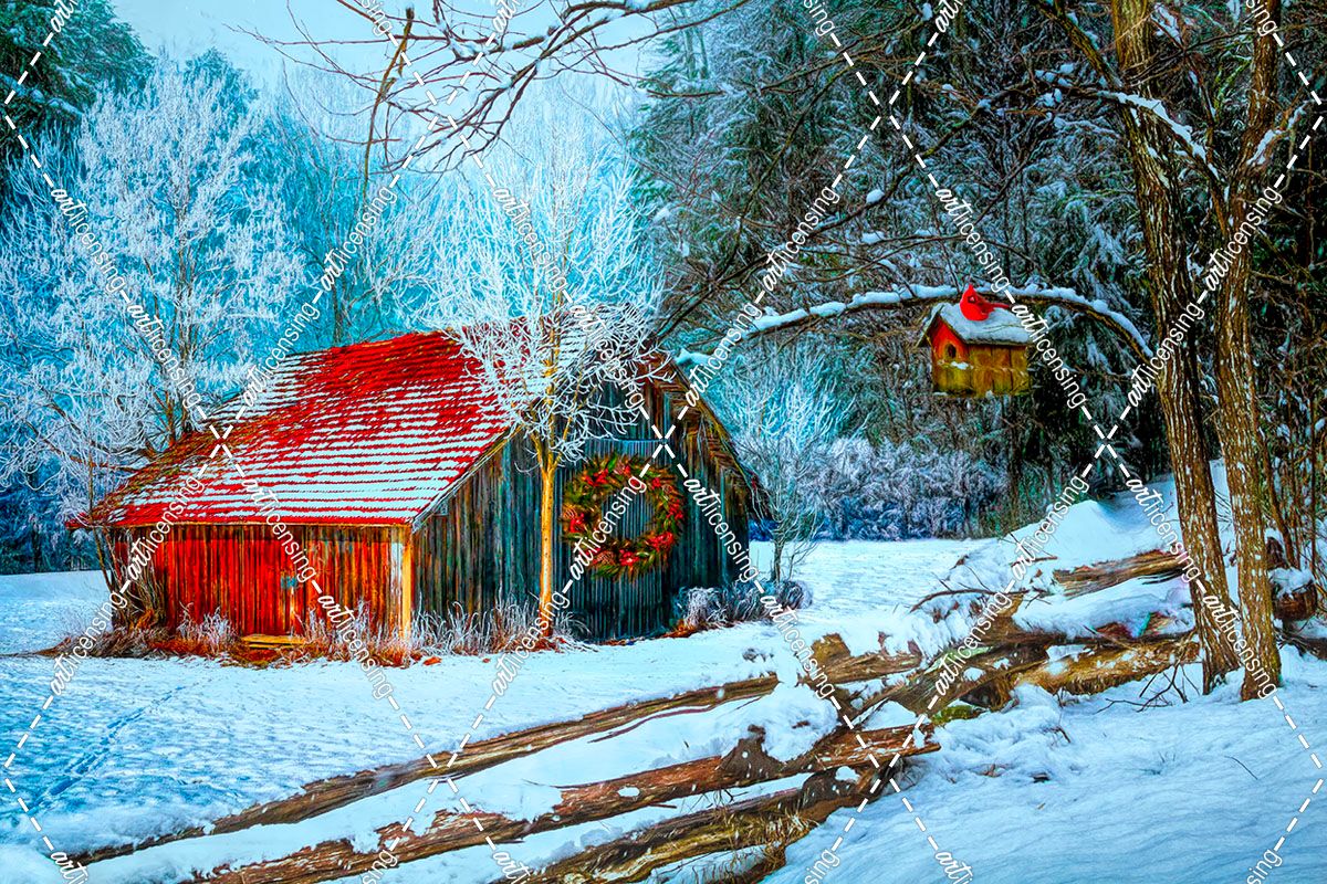 Barn in the Snow