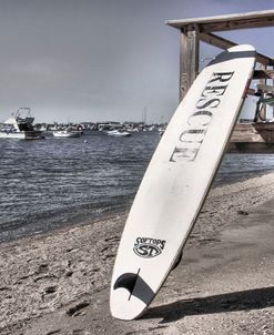 White Rescue Surfboard