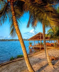 Swaying Palms at Sunrise