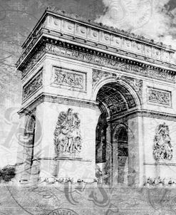 The Arc de Triomphe in Black and White