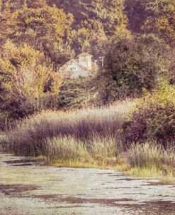 Little White House on the Hill in Vintage Tones