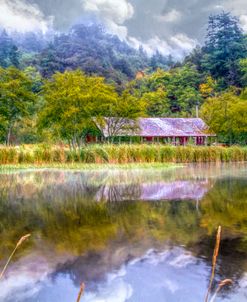 Farm on the Edge of the Lake